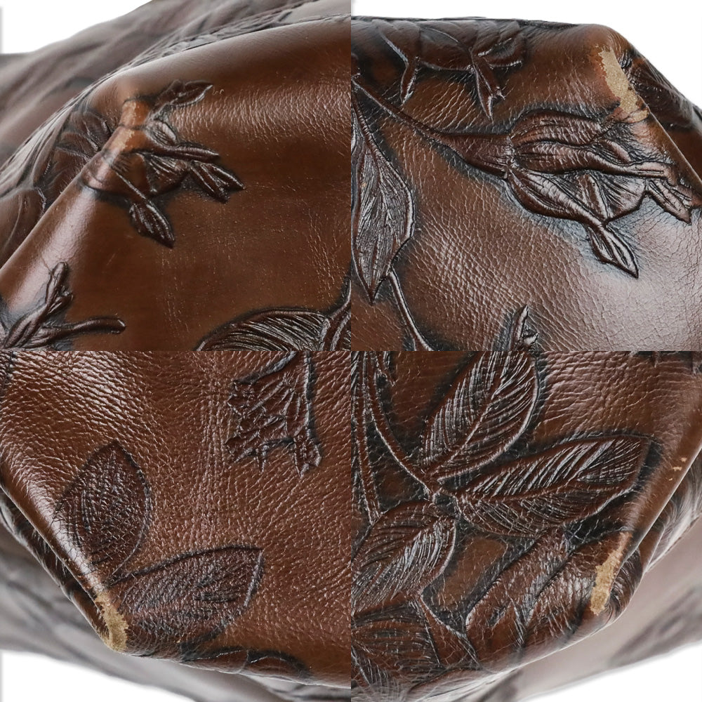 Cuoieria Fiorentina Dark Brown Mimì Leather Large Tote