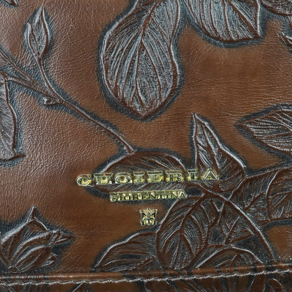 Cuoieria Fiorentina Dark Brown Mimì Leather Large Tote