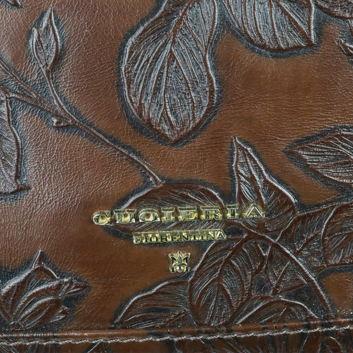 Cuoieria Fiorentina Dark Brown Mimì Leather Large Tote