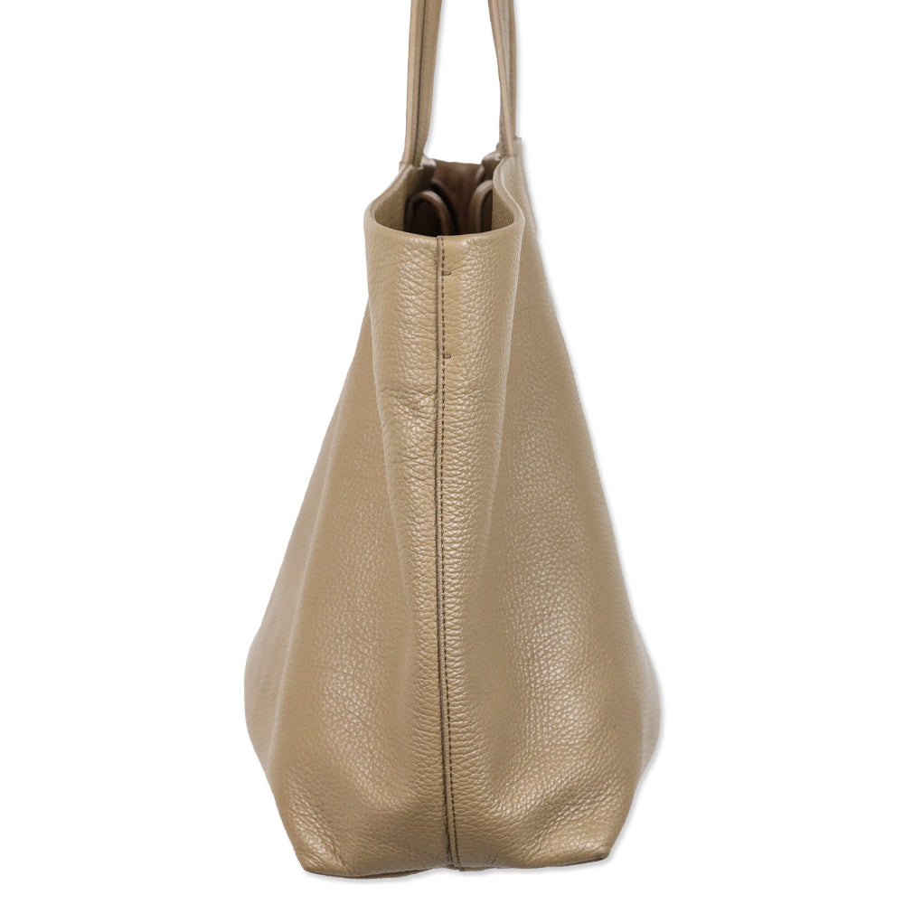 Cuyana Cappuccino Leather Classic Easy Tote