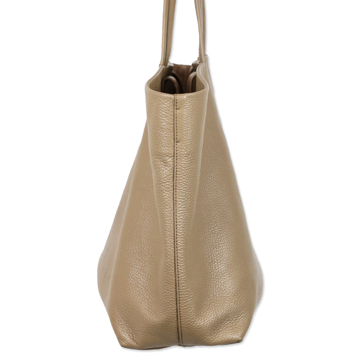 Cuyana Cappuccino Leather Classic Easy Tote
