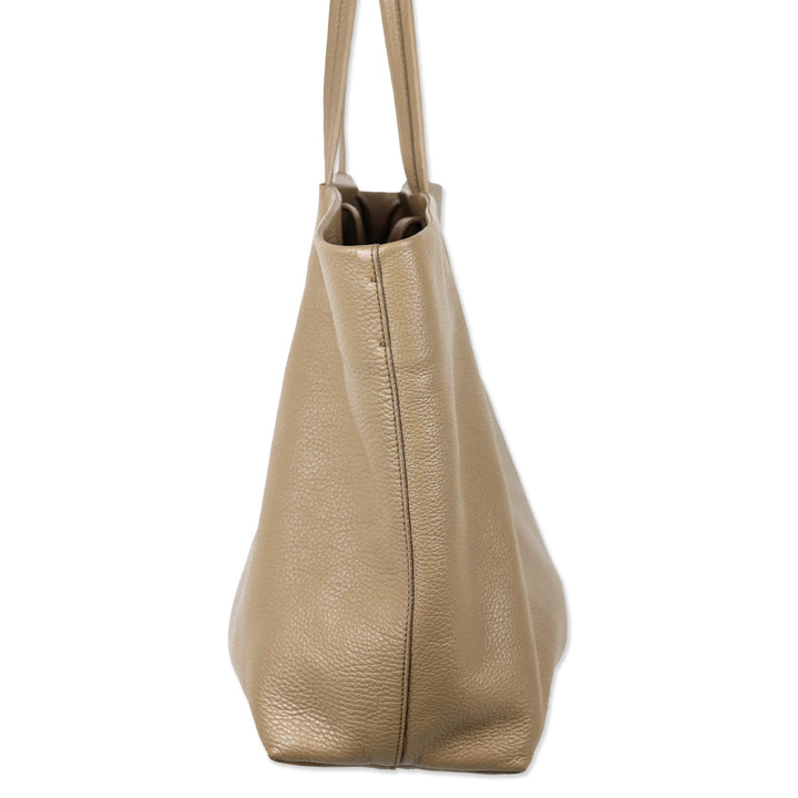 Cuyana Cappuccino Leather Classic Easy Tote