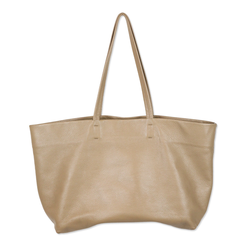Cuyana Cappuccino Leather Classic Easy Tote