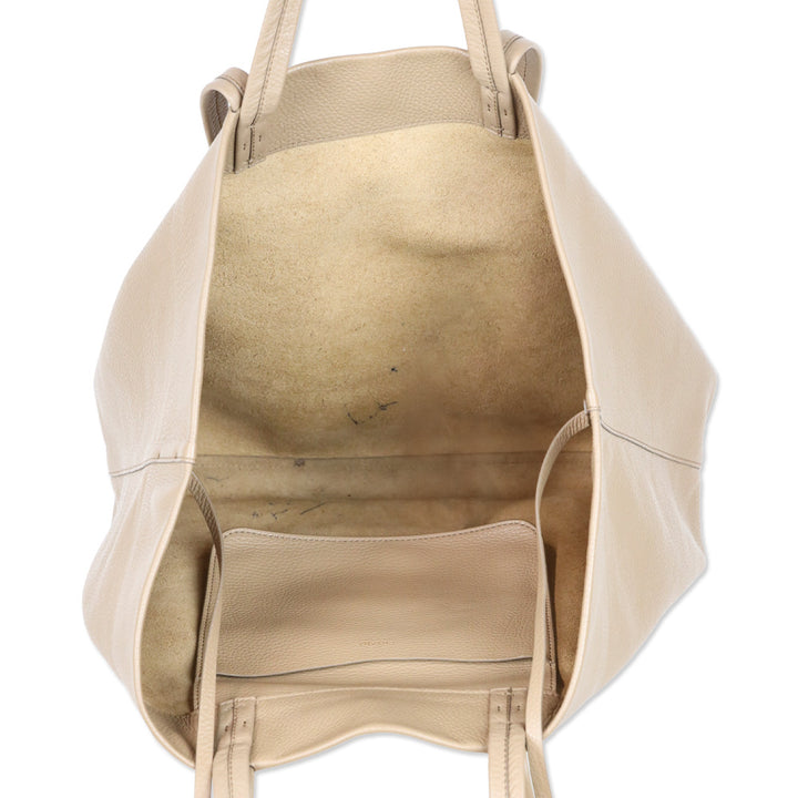 Cuyana Cappuccino Leather Classic Easy Tote