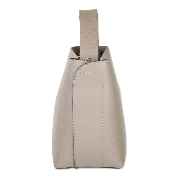Cuyana Clay Pebbled Mini Linea Bucket Bag