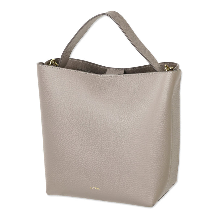 Cuyana Clay Pebbled Mini Linea Bucket Bag