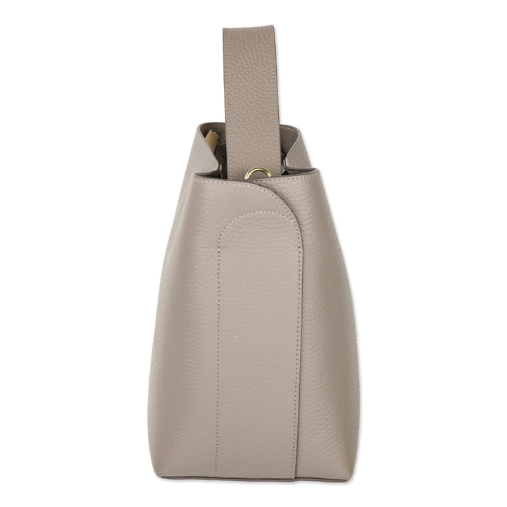 Cuyana Clay Pebbled Mini Linea Bucket Bag