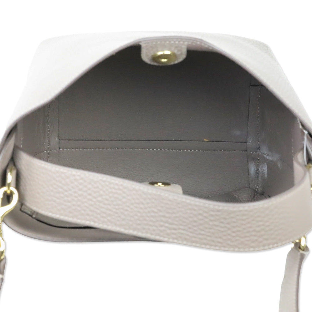 Cuyana Clay Pebbled Mini Linea Bucket Bag