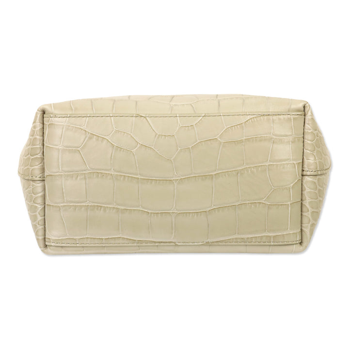 Cuyana Stone Croco Embossed Mini System Tote