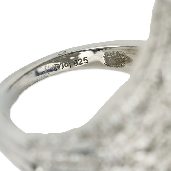D'Joy Diamond Bypass Ring in Platinum Over Sterling Silver