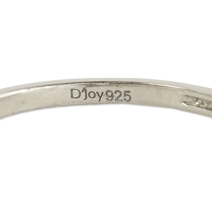 D'Joy Pink Morganite and Diamond Ring in Platinum Over Sterling Silver