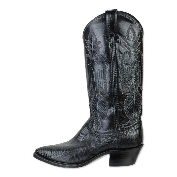 Dan Post Black Lizard Leather Cowboy Boot