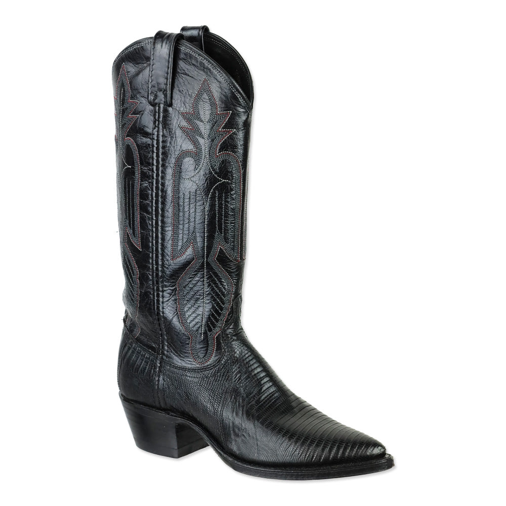 Dan Post Black Lizard Leather Cowboy Boot