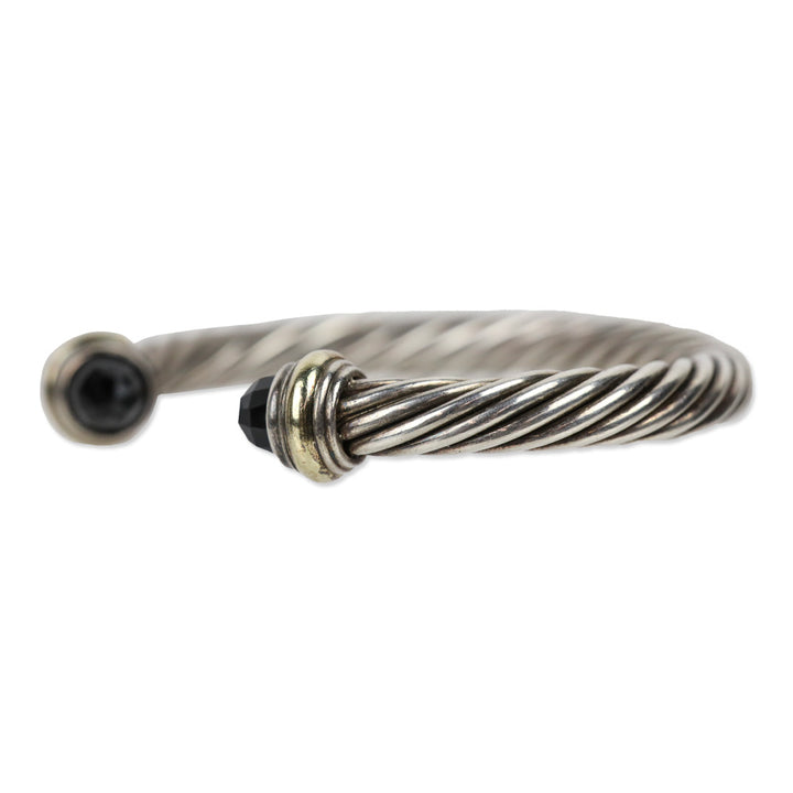 David Yurman Onyx Classic Cable Cuff Bracelet