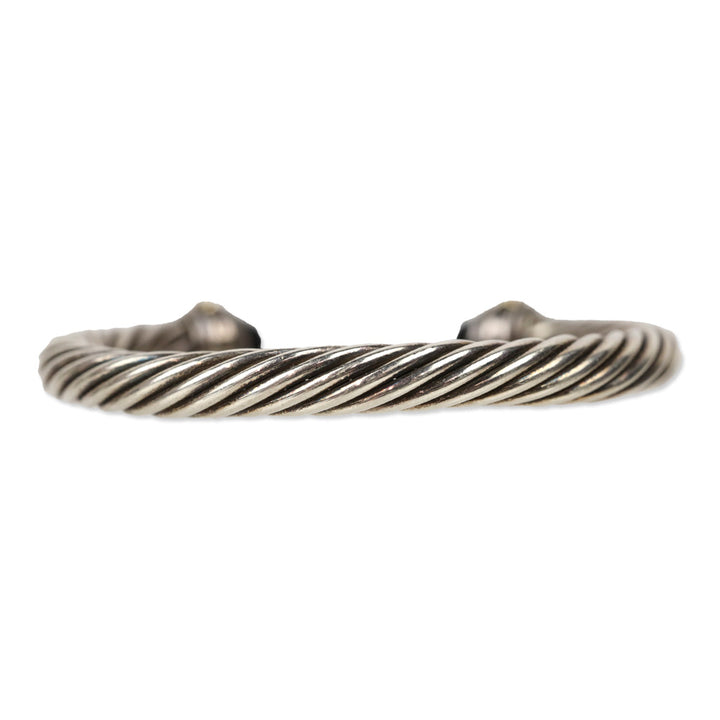 David Yurman Onyx Classic Cable Cuff Bracelet