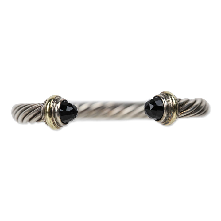 David Yurman Onyx Classic Cable Cuff Bracelet
