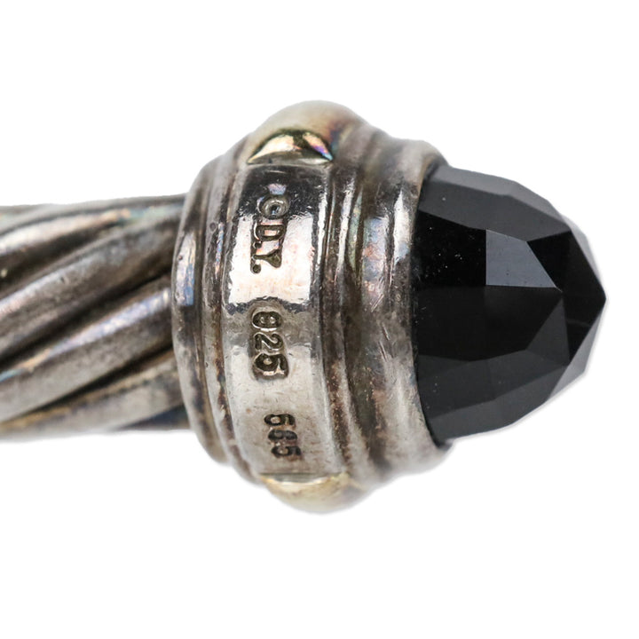 David Yurman Onyx Classic Cable Cuff Bracelet