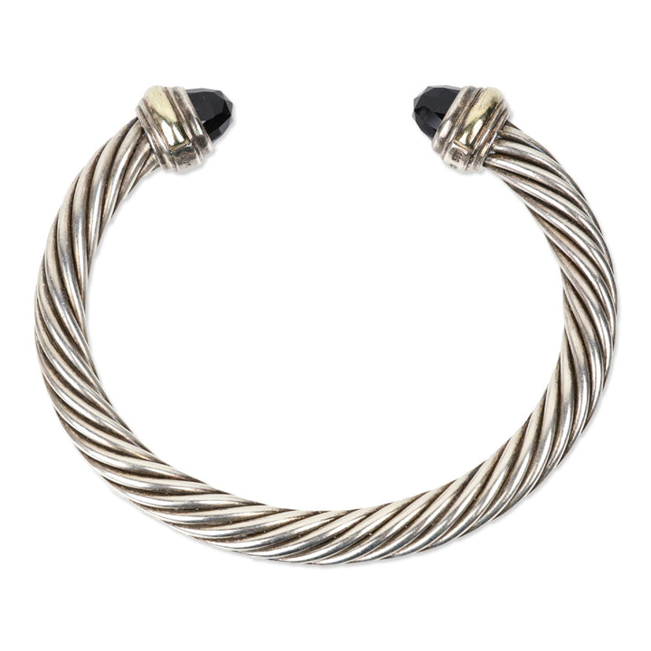 David Yurman Onyx Classic Cable Cuff Bracelet