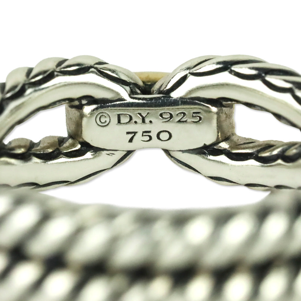 David Yurman Two-Tone Cable Loop Band Ring