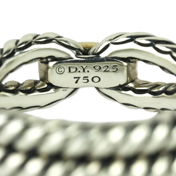David Yurman Two-Tone Cable Loop Band Ring