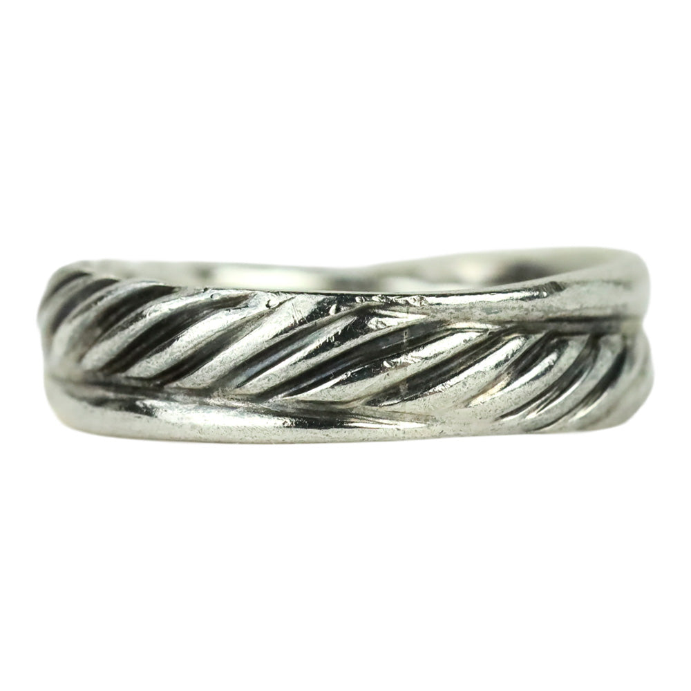 David Yurman Two-Tone Crossover Band Ring
