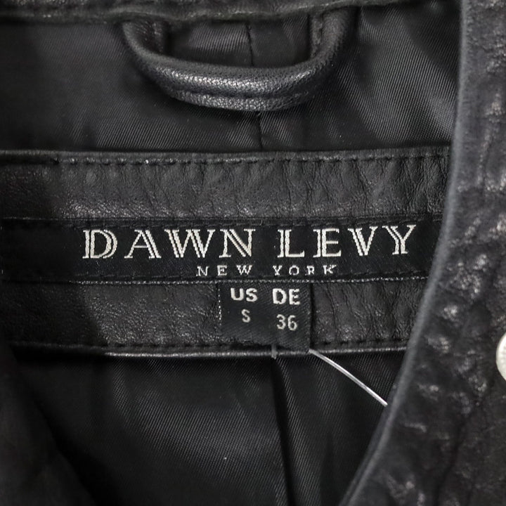 Dawn Levy Black Leather Motorcycle Vest
