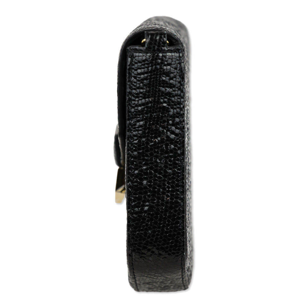 DeMellier Black Leather Mini London Crossbody