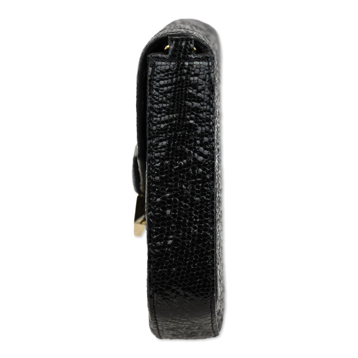 DeMellier Black Leather Mini London Crossbody