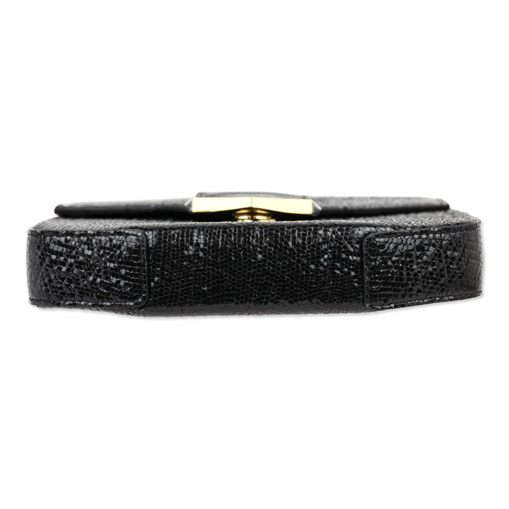 DeMellier Black Leather Mini London Crossbody