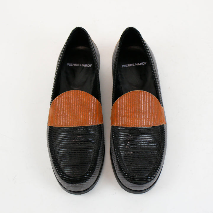 Pierre Hardy Colorblock Leather Loafers
