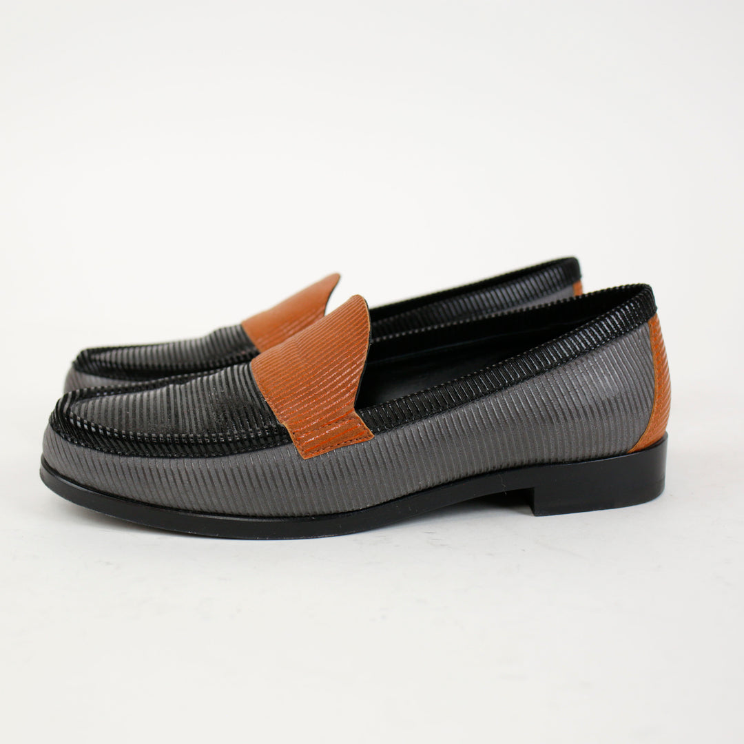 Pierre Hardy Colorblock Leather Loafers