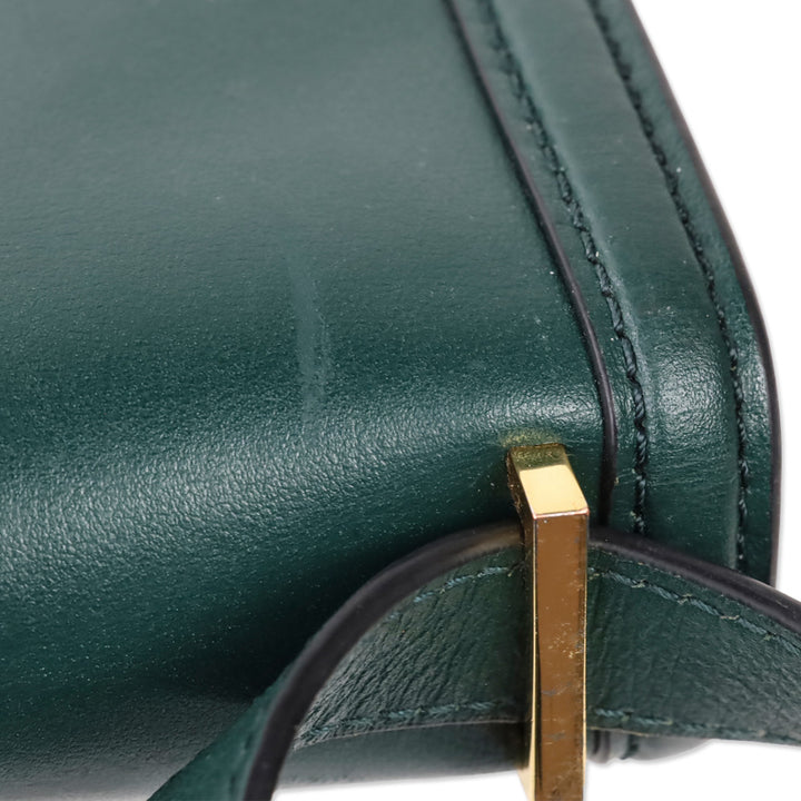 Demellier Emerald Leather Paris Crossbody Bag