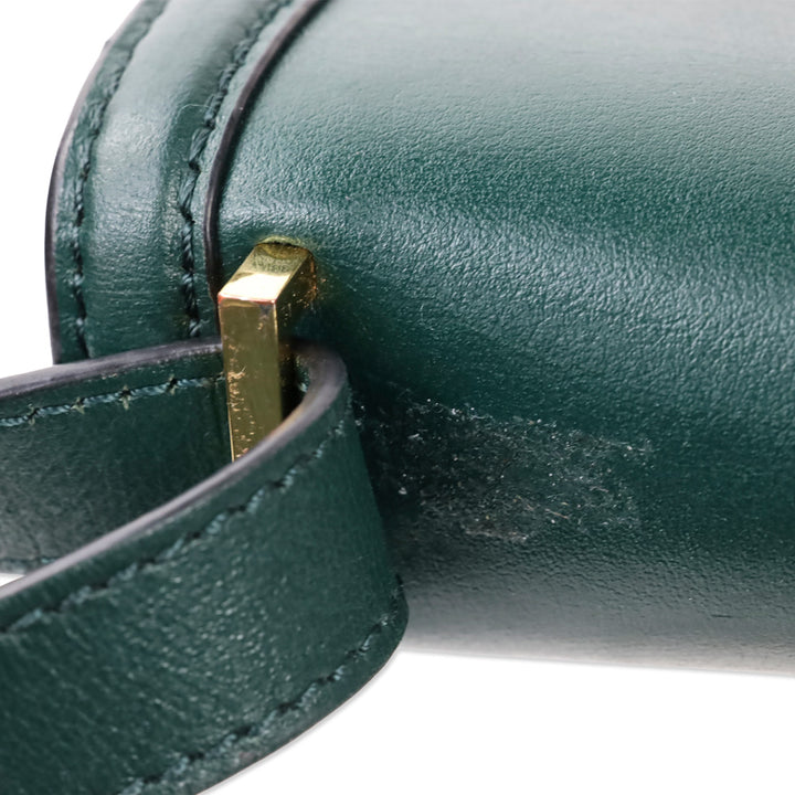 Demellier Emerald Leather Paris Crossbody Bag