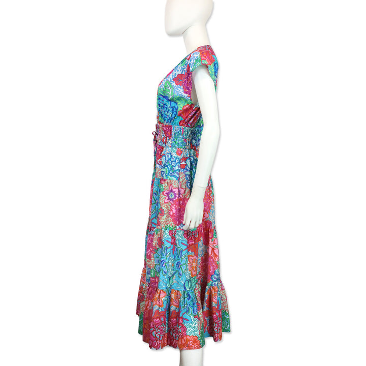 Derek Lam 10 Crosby Multicolor Floral Print Fatima Dress