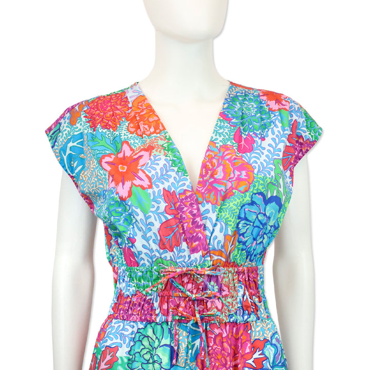 Derek Lam 10 Crosby Multicolor Floral Print Fatima Dress