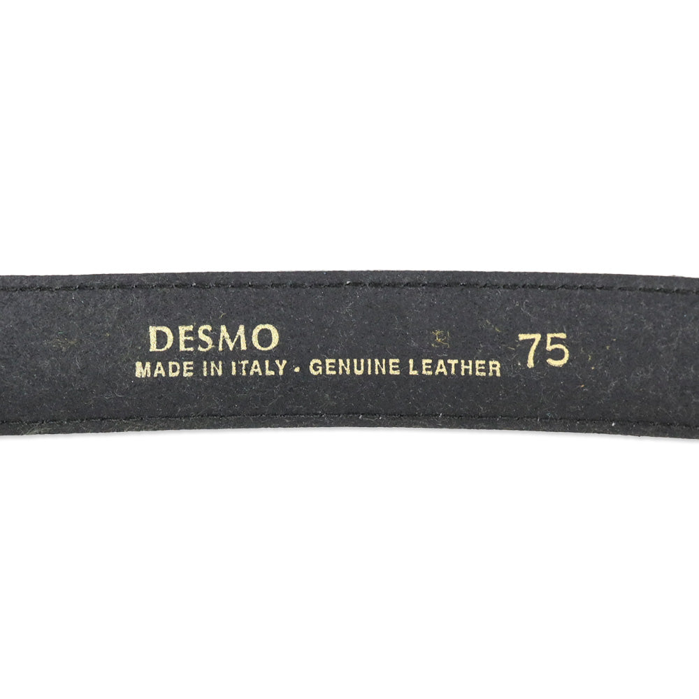 Desmo Green Lizard Leather Gold Buckle Belt