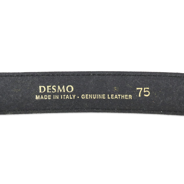 Desmo Green Lizard Leather Gold Buckle Belt