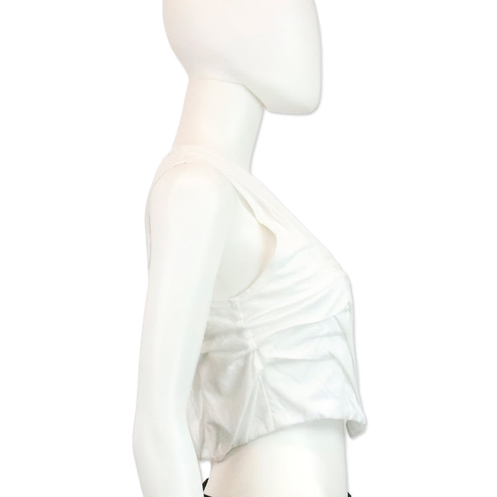 Di Petsa White Wetlook Tank Top