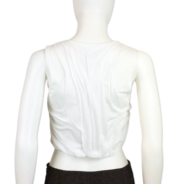 Di Petsa White Wetlook Tank Top