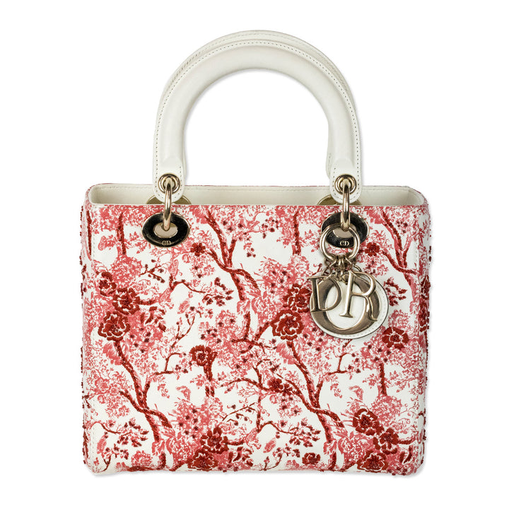 Dior Floral Toile de Jouy Mini Lady Dior Bag