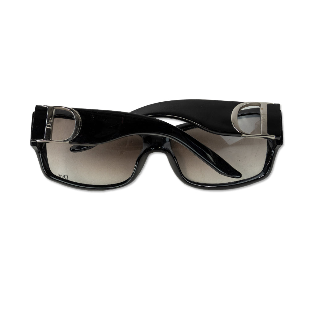 Christian Dior Black Rectangle Sunglasses