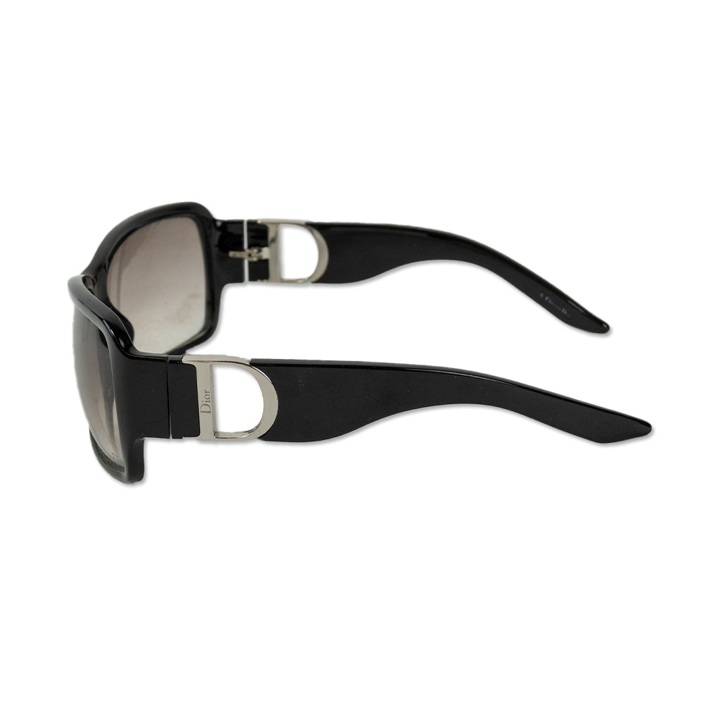 Christian Dior Black Rectangle Sunglasses