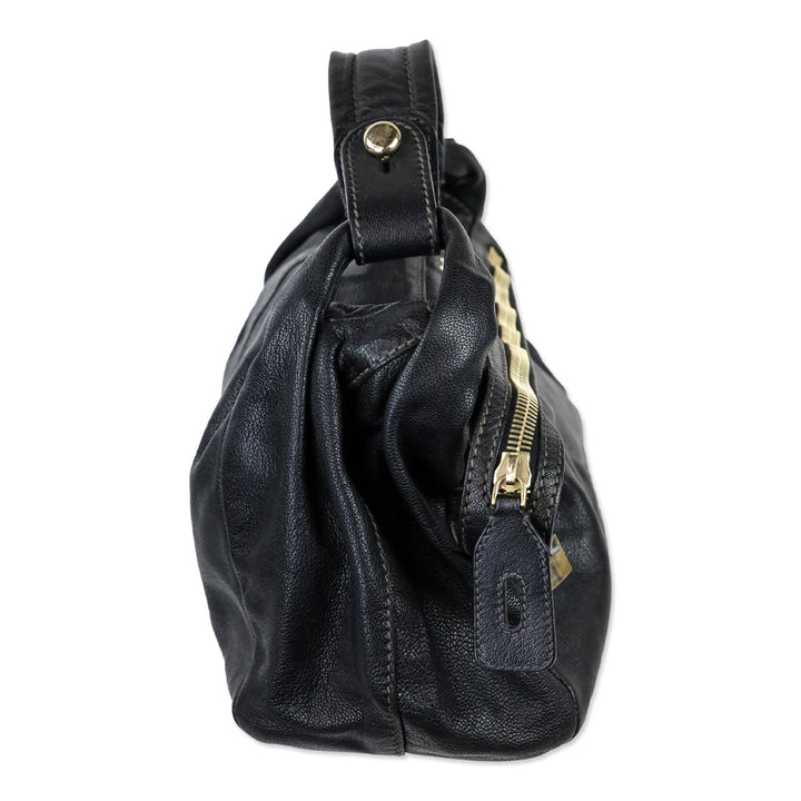 Dolce & Gabbana Black Leather Maki Bag