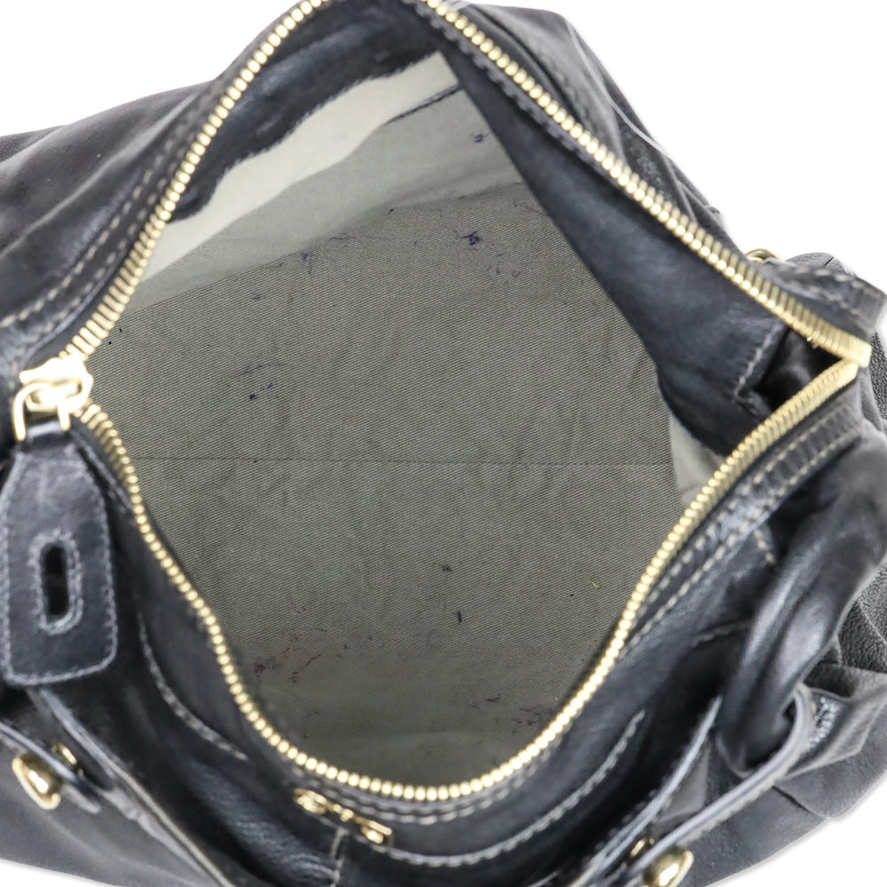 Dolce & Gabbana Black Leather Maki Bag