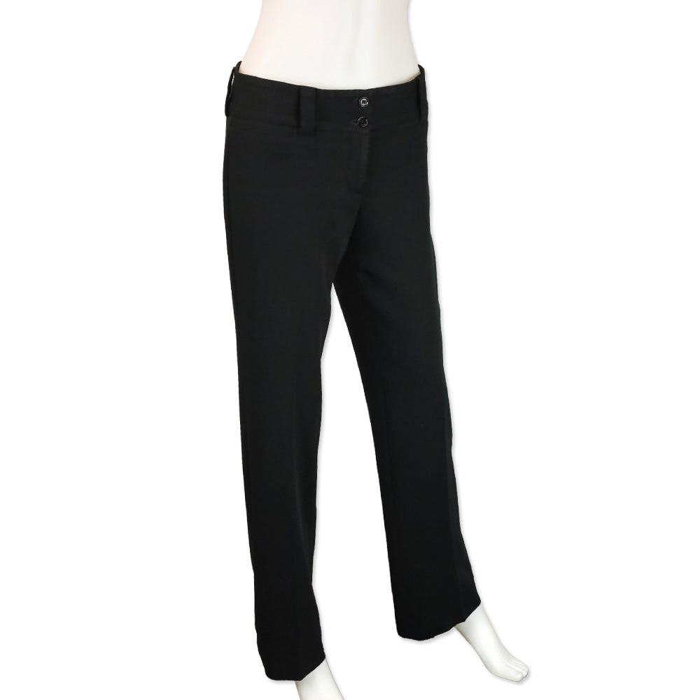 Dolce & Gabbana Black Mid-Rise Pants