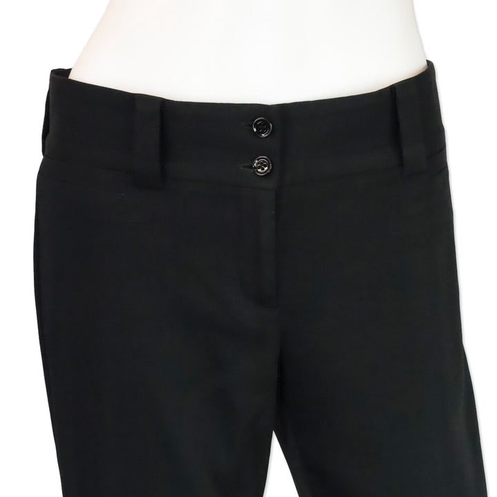 Dolce & Gabbana Black Mid-Rise Pants
