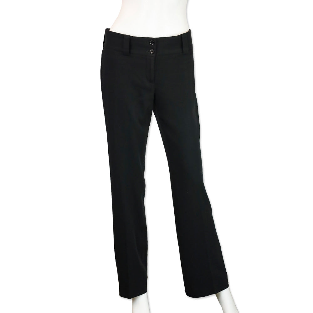 Dolce & Gabbana Black Mid-Rise Pants