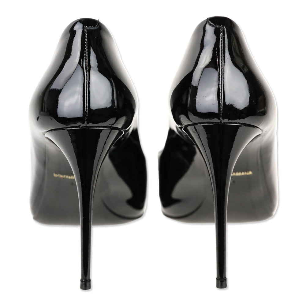 Dolce & Gabbana Black Patent Leather Pointed Toe Pump