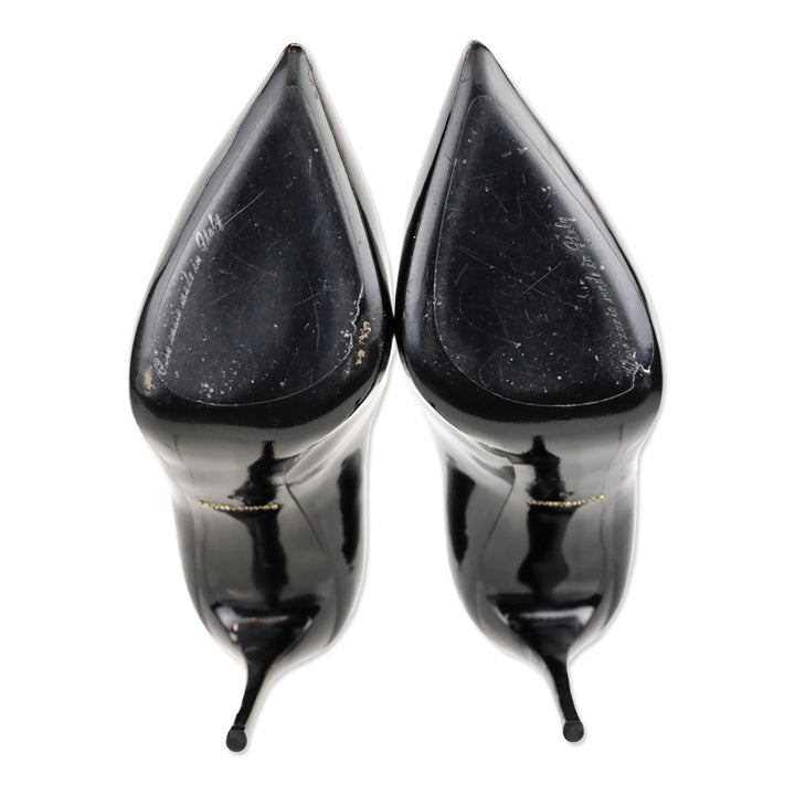 Dolce & Gabbana Black Patent Leather Pointed Toe Pump