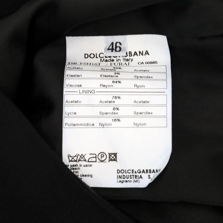 Dolce & Gabbana Black Sleeveless Mini Dress